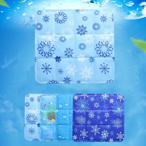 TOPBESTOR Gel Kühlmatte Eiskissen Kissen Stuhlkissen Wasser Sitzkissen Cool Pet Pad für Hunde, Katzen, Büro, Auto, Zuhause, Reisen (kein Wasser hinzufügen) von TOPBESTOR