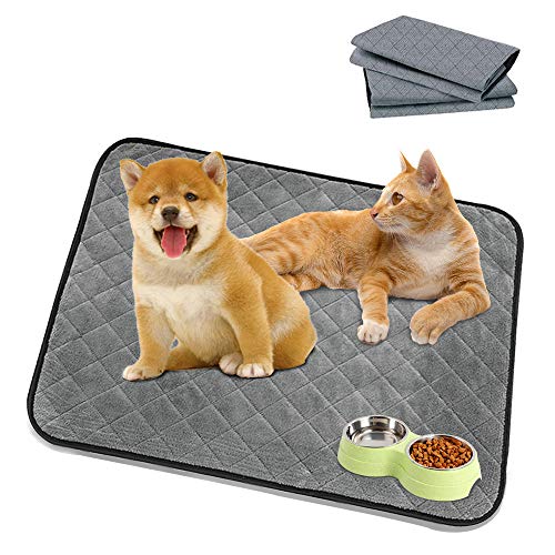 TOPCHANCES Waschbare Pee Pad für Hunde, 50 * 70/70 * 100cm Wiederverwendbar Schnell Absorbierend Haustier-Urinunterlage, Erziehungsunterlage für Hunde, Haustier Pee Pad (L) von TOPCHANCES