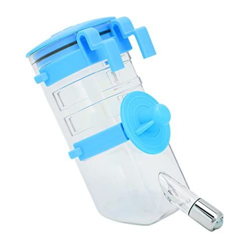 Hängender Wasserflaschenspender, Haustier-Wasserspender, Auslaufsicheres Trinkwerkzeug für Welpen (Blau) von TOPINCN