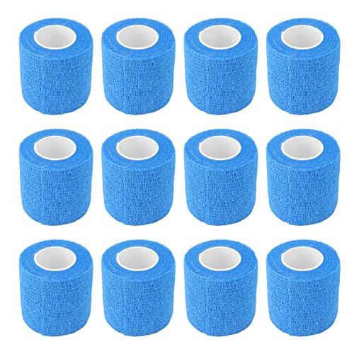 TOPINCN 12er Pack Elastische Bandage für Tiere, Hufbesatz für Nutztiere, Rinder, 4,5 M, Veterinärsport, Nutztiergesundheitsbedarf (Blue) von TOPINCN