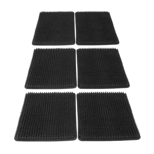 TOPINCN 6 Stück Hühnernest Pads, PE Dichtung, Dichtungsdichtung, Grasimitat Stil für Eier, Hühnerställe, Käfige (Black) von TOPINCN