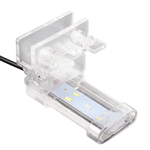 TOPINCN Aquarium Licht, Kunststoff Robuste Aquarium Clip Lampe Wasserdichter Kristall für Aquarium (WH-080) von TOPINCN