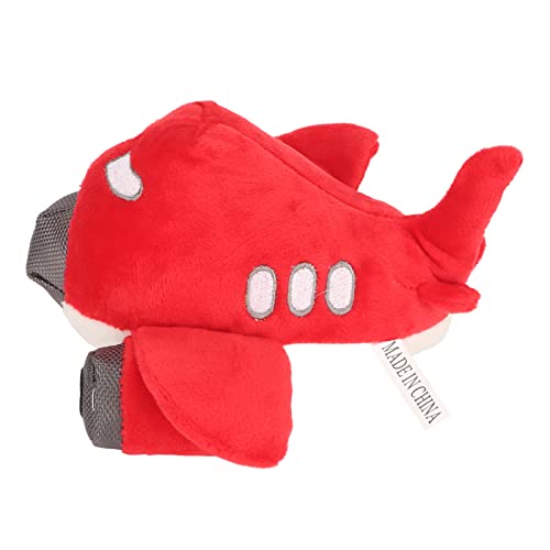 TOPINCN Gefülltes Welpen-Kauspielzeug, Reißfestes Attraktives Interaktives Zahnreinigungs-Plüsch-Hundequietschen-Spielzeug für den Außenbereich (Rot) von TOPINCN