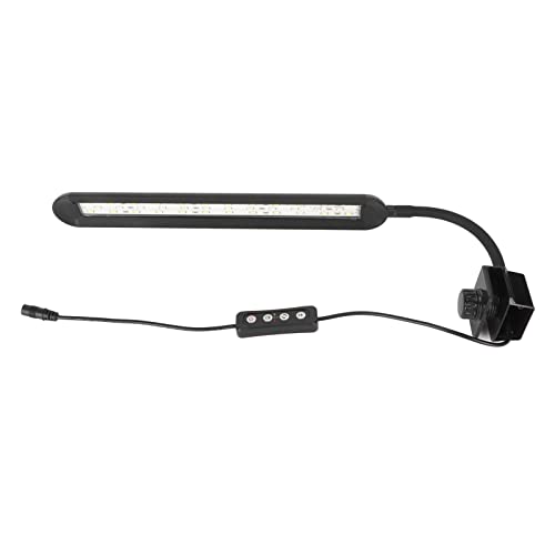 TOPINCN LED-Aquariumlampe, 3 Lichtfarben, Verstellbar, EU-Stecker, 100–240 V, 3 Timing-Modi, Zum Aufstecken, Aquariumleuchte für Aquarien (SZD-F3) von TOPINCN