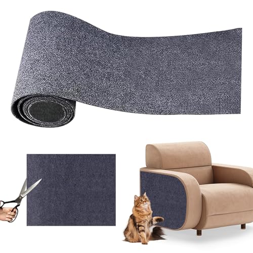 Kratzmatte Katzen, 30 x 100 cm Selbstklebend Kratzteppich Katze Wand, Katzenkratzmatte, Climbing Cat Scratcher, Katzen Kratzwand, DIY Kratzbrett Katzen Kratzschutz für Sofa, Möbel von TOPZFL