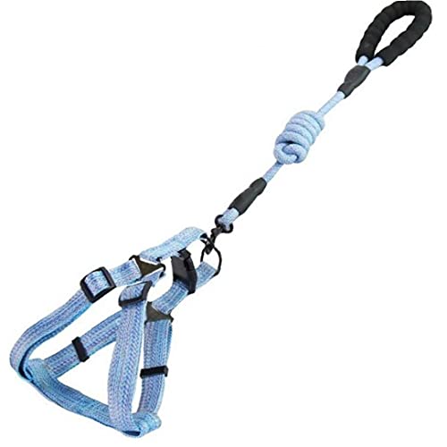 120cm Hundegeschirr Leine Verstellbare Hunde Truhe Durable Nylon Welpen Rücken Traktion Seil Haustier Gehen Gießkettengürtel von TOSSPER