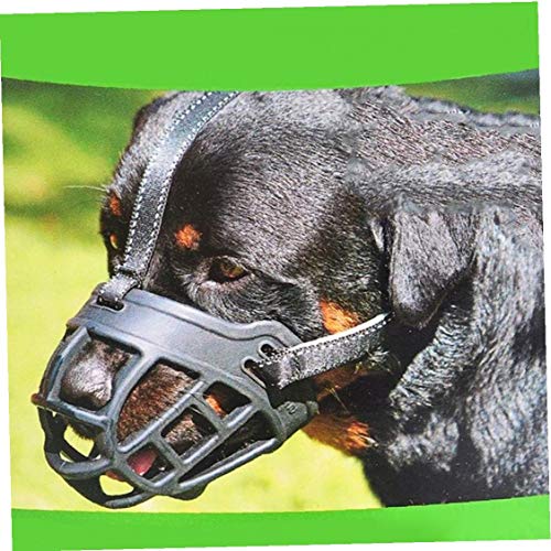 1pc Hundemaulkorb Aus Leder Pet Anti Beißen Mesh-mundschutz Korb Maulkorb Breathable Haustier-Steuerung 18 * 21cm Supplies von TOSSPER