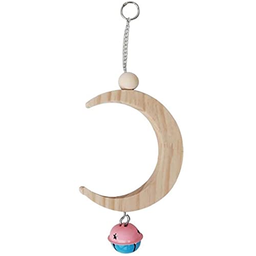 Half Moon Form Vogelspielzeug Papagei Swing Cage Spielzeug Glocken Little Pet Vögel Hängende Ständer Für Borgerigar Canary von TOSSPER