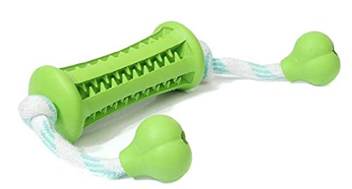 TOSSPER 1 Stück Durable Pet Puppy Dog ??kauen Spielzeug Bissbeständigkeit Ungiftig Weiche Kautschuk Zahnreinigung Spielzeug Grün von TOSSPER