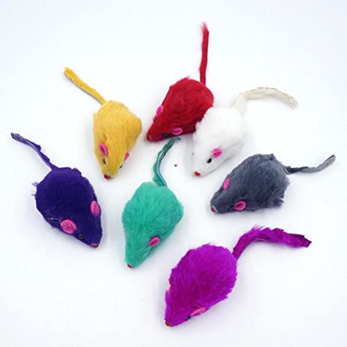 TOSSPER 5 Stücke Falsche Maus Haustier Katze Spielzeug Günstige Mini Lustige Spielzeug Für Katzen Kätzchen Größe 5 * 2cm Mischfarbe von TOSSPER