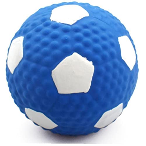 TOSSPER Kleiner Haustier Hund Ball Spielzeug Fußball Interaktiv Welpen Spielzeug Baumwolle Füllung Latex Presse Sound Ball Durable Pet Squeeak Spielzeug von TOSSPER