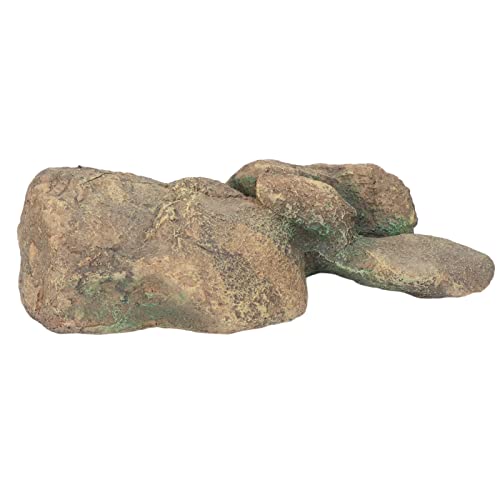 TOTITOM Garten Ornament,Garten Deko,Dekoration für Harz Material Aquarium Landschaft Stein Ornament Simulation Harz Aquarium Rock Dekoration für Fische Spielen von TOTITOM