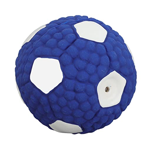 TOTITOM Hundespielzeug Pet Funny Wag Giggle Ball Interactive Tough Dog Toy Squeaky Chew Teeth Cleaning Toys Safe Latex for Small Medium Dogs Hundespielzeug für mittelgroße Hunde(Fußball) von TOTITOM