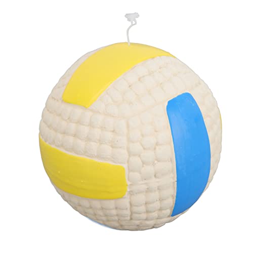 TOTITOM Hundespielzeug Pet Funny Wag Giggle Ball Interactive Tough Dog Toy Squeaky Chew Teeth Cleaning Toys Safe Latex for Small Medium Dogs Hundespielzeug für mittelgroße Hunde(Volleyball) von TOTITOM