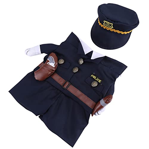 TOUISEDGI Pet Cosplay Costume Cute Police Uniform Daily Party Clothes for Halloween Christmas Theme Parties (2) von TOUISEDGI