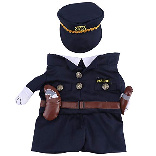 TOUISEDGI Pet Cosplay Costume Cute Police Uniform Daily Party Clothes for Halloween Christmas Theme Parties (Type 5(8.3 X 8.3 X 3.5in)) von TOUISEDGI