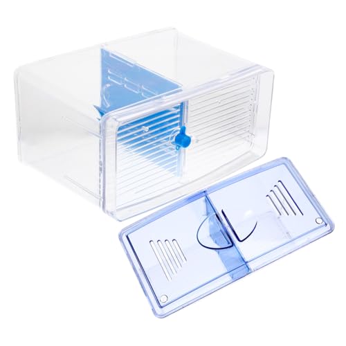 Aquarium Brutkasten für Fische Doppelte Isolation Abnehmbarer Trennwand Transparente Zuchtbox für Optimale Beobachtung für Fischzüchter und Aquarienliebhaber Aquarium Brutkasten für Fische Doppelte Isolation Abnehmbarer Trennwand Transparente Zuchtbox für Optimale Beobachtung für Fischzüchter und Aquarienliebhaber von TOYANDONA