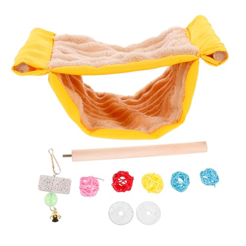 TOYANDONA 1 Satz Hängematte für Haustiere Teiliges für Nager Waschbar und Warm als Nest für Papageien und Hamster Gemütlicher Schlafplatz für Kleine TOYANDONA 1 Satz Hängematte für Haustiere Teiliges für Nager Waschbar und Warm als Nest für Papageien und Hamster Gemütlicher Schlafplatz für Kleine von TOYANDONA