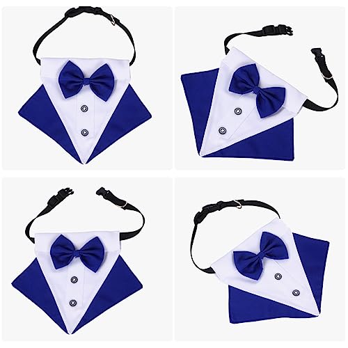 TOYANDONA 1 Satz Haustier-lätzchen Hunde-hochzeitsbandana Kleines Welpenhalsband Smokingkragen Für Die Hochzeit des Hundes Hund Halstuch Kragen Haustierzubehör Halloween Baumwolle von TOYANDONA