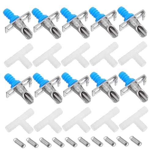 TOYANDONA 10Sätze Wassertrinker Teiliges Automatischer Wasserspender für Langlebig Installieren für Kaninchenstall Zubehör TOYANDONA 10Sätze Wassertrinker Teiliges Automatischer Wasserspender für Langlebig Installieren für Kaninchenstall Zubehör von TOYANDONA