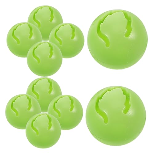 TOYANDONA 10St Spielzeugglocke Katzen Spielzeug katzenspielzeug DIY Haustier Zubehör interaktives Spielzeug Haustier-DIY-Spielzeug Geräuschspielzeug für Haustiere Plastik Light Green von TOYANDONA