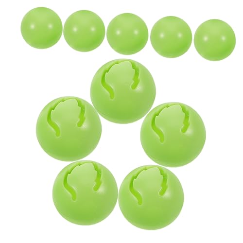 TOYANDONA 10st Spielzeugglocke Katzenbälle DIY Haustierspielzeug Katzenspielzeug Aus Kunststoff Haustierspielzeug Und Rasseln Ball Katzenspielzeug Wackelball Für Katze Light Green Plastik von TOYANDONA