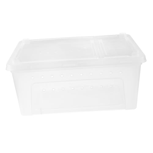 TOYANDONA 1Stück Kunststoff Transparente Fütterungsbox für Reptilien Terrarium für Spinnen Geckos Schlangen und Insekten mit Belüftungslöchern Material TOYANDONA 1Stück Kunststoff Transparente Fütterungsbox für Reptilien Terrarium für Spinnen Geckos Schlangen und Insekten mit Belüftungslöchern Material von TOYANDONA