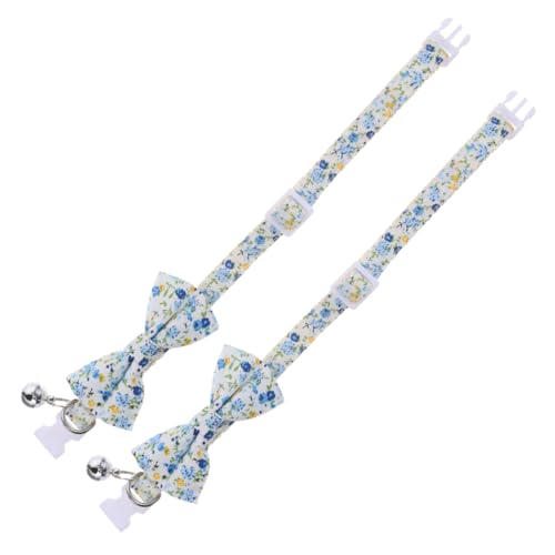 TOYANDONA 2stücke Katzenhalsband Mit Fliege Verstellbares Haustierhalsband Katzenzubehör Mit Glöckchen Atmungsaktiv Und Bequem Für Hauskatzen Und Kätzchen TOYANDONA 2stücke Katzenhalsband Mit Fliege Verstellbares Haustierhalsband Katzenzubehör Mit Glöckchen Atmungsaktiv Und Bequem Für Hauskatzen Und Kätzchen von TOYANDONA