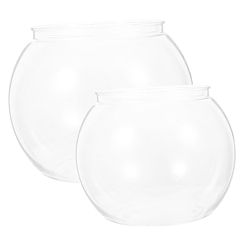 TOYANDONA 2 Stück Transparentes Desktop Aquarium Runde Plastikkugel für Betta Fische und Dekoration Kleines Fischbecken für Büro und Zuhause Kreatives Tischzubehör TOYANDONA 2 Stück Transparentes Desktop Aquarium Runde Plastikkugel für Betta Fische und Dekoration Kleines Fischbecken für Büro und Zuhause Kreatives Tischzubehör von TOYANDONA