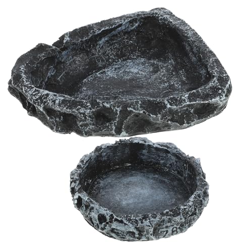 TOYANDONA 2Stücke Reptilien Wasser und Futterschale Praktische Trink und Futterbehälter für Schildkröten und Andere Kriechtiere Langlebig und Sicher für Terrarien TOYANDONA 2Stücke Reptilien Wasser und Futterschale Praktische Trink und Futterbehälter für Schildkröten und Andere Kriechtiere Langlebig und Sicher für Terrarien von TOYANDONA