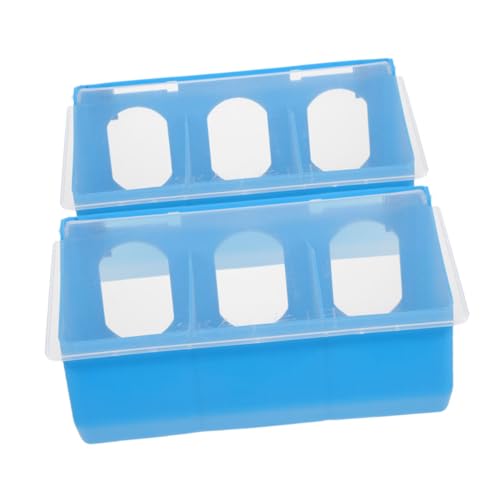 TOYANDONA 2stücke Kunststoff-futternapf Und Wasserspender Für Tauben Vogelfutterspender Für Käfig Blauer Taubenfutterbox Mit Abdeckung Und DREI Löchern Multifunktional Für Futter TOYANDONA 2stücke Kunststoff-futternapf Und Wasserspender Für Tauben Vogelfutterspender Für Käfig Blauer Taubenfutterbox Mit Abdeckung Und DREI Löchern Multifunktional Für Futter von TOYANDONA