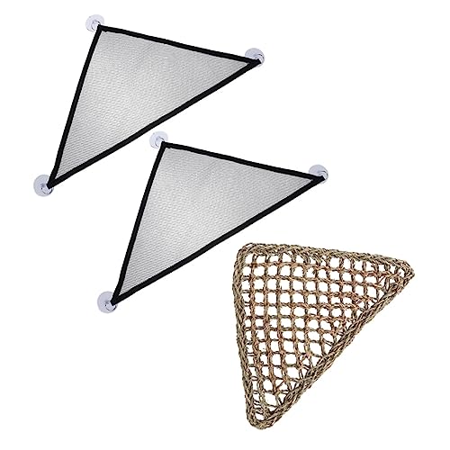 TOYANDONA 3 Stück Teiliges Reptilien Hängematten Set mit Schwarzen Eidechsen Hängematten und Dreieckiger Grasmatte Atmungsaktiv Komfortabel für Kleine Echsen und Bartagamen TOYANDONA 3 Stück Teiliges Reptilien Hängematten Set mit Schwarzen Eidechsen Hängematten und Dreieckiger Grasmatte Atmungsaktiv Komfortabel für Kleine Echsen und Bartagamen von TOYANDONA