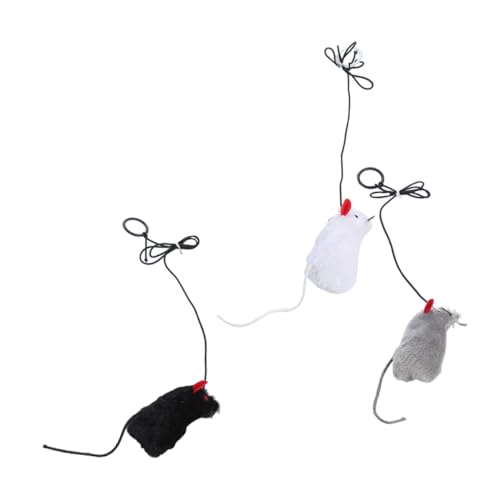 TOYANDONA 3Stücke Interaktives Katzenspielzeug aus Geräuschmachende Mäuse mit Ziehringen für Katzen und Kätzchen Fördert Spielverhalten und Bewegung Zufällig TOYANDONA 3Stücke Interaktives Katzenspielzeug aus Geräuschmachende Mäuse mit Ziehringen für Katzen und Kätzchen Fördert Spielverhalten und Bewegung Zufällig von TOYANDONA
