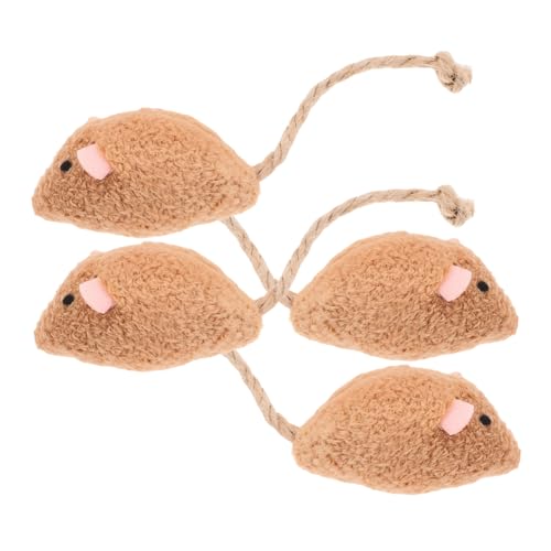 TOYANDONA 4 Stück Simulierte Plüschmaus Katzenspielzeug Katzenplüschmaus Katze Fängt Katzenfangmaus Plüschmaus Ornament Haustierspielzeug Katzenmaus Plüschmaus TOYANDONA 4 Stück Simulierte Plüschmaus Katzenspielzeug Katzenplüschmaus Katze Fängt Katzenfangmaus Plüschmaus Ornament Haustierspielzeug Katzenmaus Plüschmaus von TOYANDONA