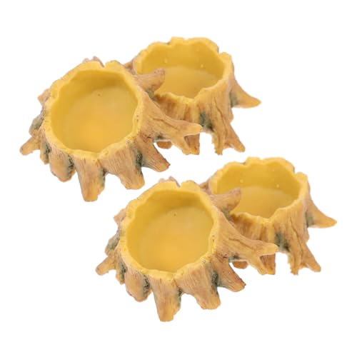 TOYANDONA 4Stücke Wasserbecken Reptilien Wasserbehälter aus Harz Mini Wasserschalen für Spinnen Langlebig Reinigen für Terrarien und Haustiere TOYANDONA 4Stücke Wasserbecken Reptilien Wasserbehälter aus Harz Mini Wasserschalen für Spinnen Langlebig Reinigen für Terrarien und Haustiere von TOYANDONA