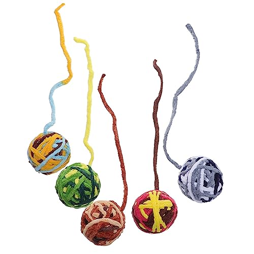 TOYANDONA 5 Stücke Glocke Garn Ball Stimulieren Kätzchen Indoor Verschiedene Spielzeuge Katze Bereicherung Fuzzy Stimulieren Plüsch Bälle Geformt Haustier TOYANDONA 5 Stücke Glocke Garn Ball Stimulieren Kätzchen Indoor Verschiedene Spielzeuge Katze Bereicherung Fuzzy Stimulieren Plüsch Bälle Geformt Haustier von TOYANDONA