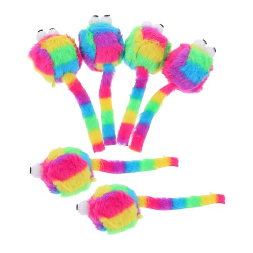 TOYANDONA 6 Stück Plüschmaus Interaktives Katzenspielzeug Plüschmaus Geformtes Süßes Kätzchen Mausspielzeug Katzenspielzeug Tier Katzenmaus Plüschspielzeug TOYANDONA 6 Stück Plüschmaus Interaktives Katzenspielzeug Plüschmaus Geformtes Süßes Kätzchen Mausspielzeug Katzenspielzeug Tier Katzenmaus Plüschspielzeug von TOYANDONA
