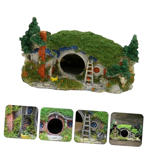 TOYANDONA Aquarium Deko Harzhaus Fischhöhle Versteck Fischtank Ornament Aquarium Dekoration Reptilienversteck für Süß und Aquarien TOYANDONA Aquarium Deko Harzhaus Fischhöhle Versteck Fischtank Ornament Aquarium Dekoration Reptilienversteck für Süß und Aquarien von TOYANDONA