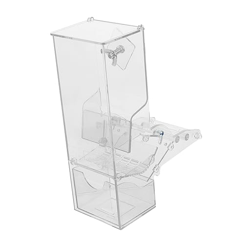 TOYANDONA Futterautomat Vogelhäuschen Vogel Automatische Zuführung Papageien Vogelfütterer Container Vogelfutterhaus Für Käfig Praktischer Vogelhäuschen Transparent Acryl TOYANDONA Futterautomat Vogelhäuschen Vogel Automatische Zuführung Papageien Vogelfütterer Container Vogelfutterhaus Für Käfig Praktischer Vogelhäuschen Transparent Acryl von TOYANDONA