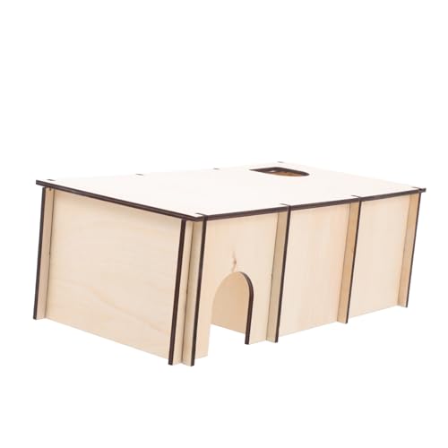 TOYANDONA Hamster Holznest mit Mehreren Kammern Langlebiges und Umweltfreundliches Haustierversteck Wärmeisolierendes Schlafhaus für Kleine Nager Wie Hamster und Kaninchen Praktische Spiel TOYANDONA Hamster Holznest mit Mehreren Kammern Langlebiges und Umweltfreundliches Haustierversteck Wärmeisolierendes Schlafhaus für Kleine Nager Wie Hamster und Kaninchen Praktische Spiel von TOYANDONA