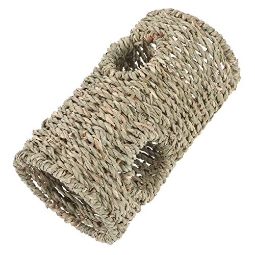 TOYANDONA Hamster Tunnel aus Geflochtenem Gras Atmungsaktives Versteck für Hamster Meerschweinchen Chinchillas und Kleine Vögel Fördert Aktivität und Gesunde Entwicklung TOYANDONA Hamster Tunnel aus Geflochtenem Gras Atmungsaktives Versteck für Hamster Meerschweinchen Chinchillas und Kleine Vögel Fördert Aktivität und Gesunde Entwicklung von TOYANDONA