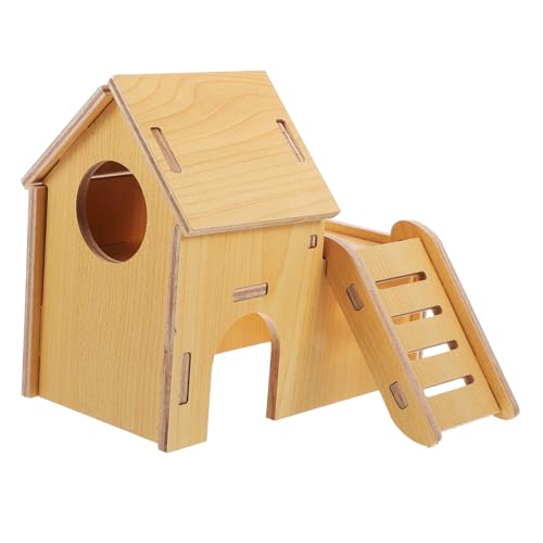 TOYANDONA Hamsterhaus für Zwerghamster Meerschweinchenhaus mit Rampe Sicheres Versteck für Kleine Haustiere Vielseitig Einsetzbar und Ausruhen TOYANDONA Hamsterhaus für Zwerghamster Meerschweinchenhaus mit Rampe Sicheres Versteck für Kleine Haustiere Vielseitig Einsetzbar und Ausruhen von TOYANDONA