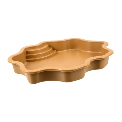 TOYANDONA Haustierbadewanne Gecko Wasserschale Schildkrötenwasserschale Wasserbecken für Reptilien Wasserbecken für Schildkröten Wasserschale Gecko Water Bowl Plastik Hellbraun TOYANDONA Haustierbadewanne Gecko Wasserschale Schildkrötenwasserschale Wasserbecken für Reptilien Wasserbecken für Schildkröten Wasserschale Gecko Water Bowl Plastik Hellbraun von TOYANDONA