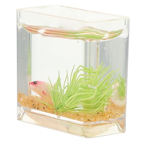 TOYANDONA Mini-hausversorgung Gefälschter Fisch Anfänger Pflanzen Für Aquarien Aquarium-led-licht Fischfilter Für Tank Schüssel Miniaturen Klein Bausatz Pumpe Qualle Szene Vakuum von TOYANDONA