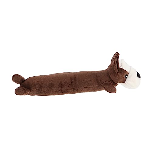 TOYANDONA Plüschtiere für Haustiere Welpe Hundesachen Plüschtiere für Hunde Kuh Interactive Dog Toys knete simuliertes Dackelspielzeug Dackelförmiges PP Baumwolle Coffee von TOYANDONA