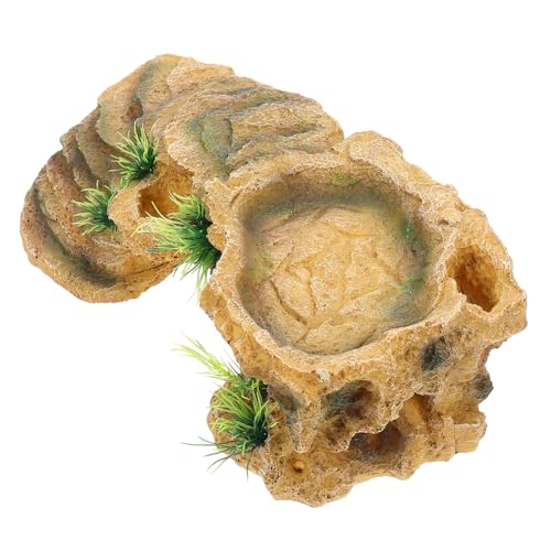 TOYANDONA Schildkröten Backplattform Große Harz für Terrarium Multifunktionale Reptilienhöhle Versteck und Rastplatz für Wasserschildkröten Eidechsen und Frösche TOYANDONA Schildkröten Backplattform Große Harz für Terrarium Multifunktionale Reptilienhöhle Versteck und Rastplatz für Wasserschildkröten Eidechsen und Frösche von TOYANDONA