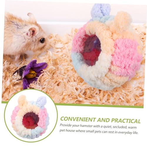 TOYANDONA Warmes Handgefertigtes Kleintierbett aus Plüsch Kleines Nistplatz Häuschen für Hamster Chinchilla und Andere Kleine Haustiere Winterfestes Kuschelnest Leicht und Komfortabel TOYANDONA Warmes Handgefertigtes Kleintierbett aus Plüsch Kleines Nistplatz Häuschen für Hamster Chinchilla und Andere Kleine Haustiere Winterfestes Kuschelnest Leicht und Komfortabel von TOYANDONA