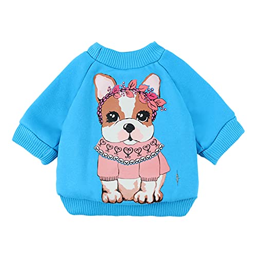 TOYHEART Mäntel für Hunde Winterkleidung Haustier Hund Jacke Welpen Warme Pullover Kühlmantel Haustier Kleidung Cartoon Muster Dress-up Hautfreundlich Nette Haustierhunde Sweatshirt Kostüm Für d von TOYHEART