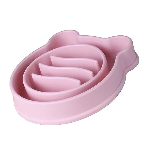 TOYOCC Pet Anti-Erstickungsnapf Hundefutternapf Hund rutschfest Slow Food Napf Hundenapf Hundefutter Utensilien (Rosa) von TOYOCC