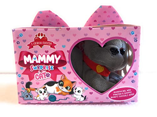 TOYSGIOCATTOLI Gatti Mammi Surprise - Modell Katze grau - entdecken Sie, wie viele Katzen 1!2!3 hat! von TOYSGIOCATTOLI